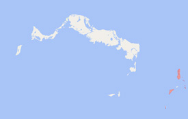 Range map of Sphaerodactylus underwoodi